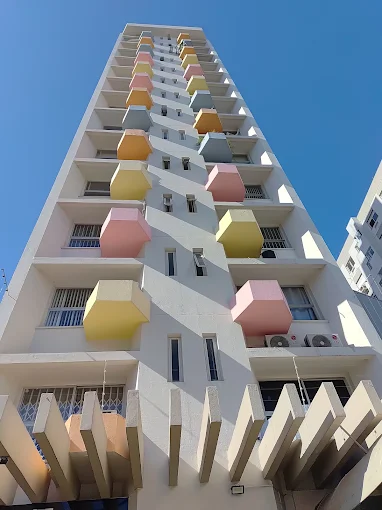 Fachada do Edifício Apolo onde fica o escritório
